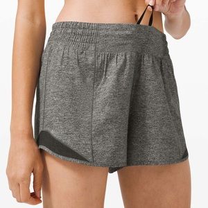 Lululemon Hotty Hot Short 4" in Heather Lux Multi Black